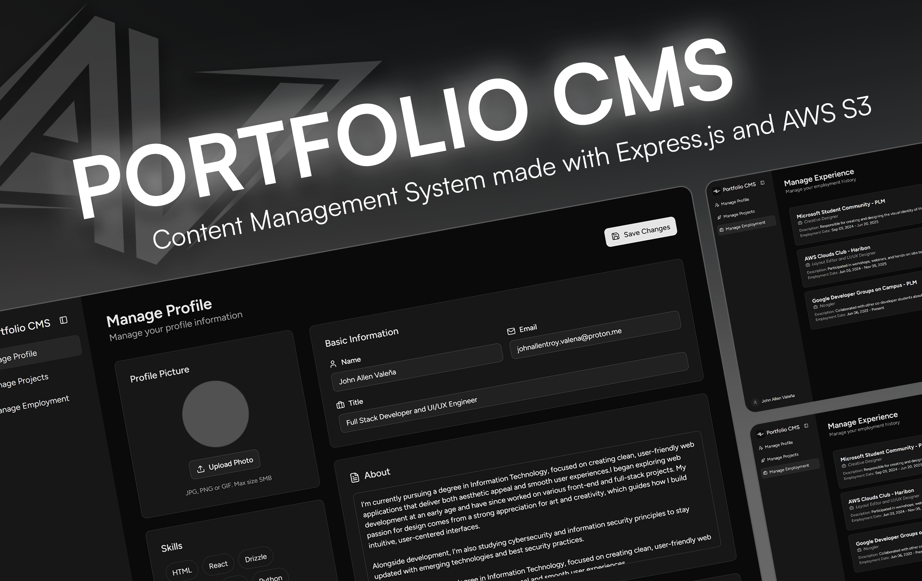 Portfolio CMS
